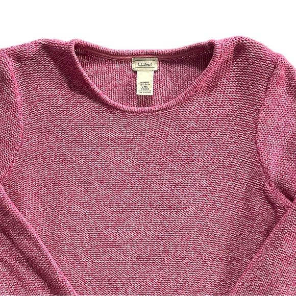 L.L. Bean Women's Pink Crew‎ Neck Sweater - Picture 3 of 7